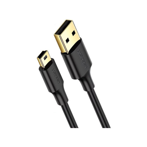 Дата кабель USB 2.0 AM to Mini 5P 0.5m black Ugreen (10354) – UGREEN