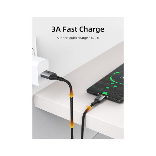 Дата кабель USB 2.0 AM to USB-C 1.5m Cabletime (CA915224) – Cabletime (вид 1)