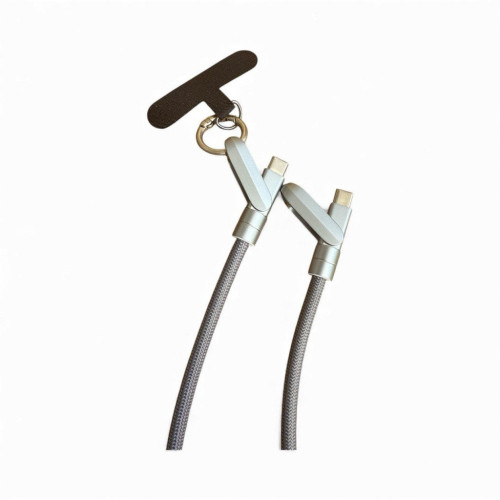 Дата кабель USB-C to USB-C 1.2m PD3.1 100W braided gray XoKo (XK-SC-HLD-200-GR) – XoKo (вид 1)