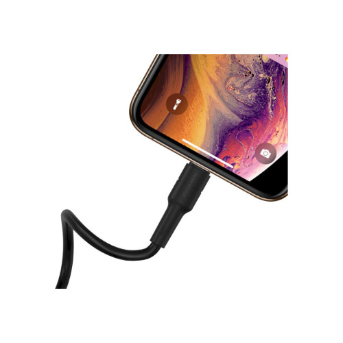 Дата кабель USB 2.0 AM to Lightning 1.0m 2.4A silicone BX30 black BOROFONE (6931474706867) – BOROFONE (вид 2)