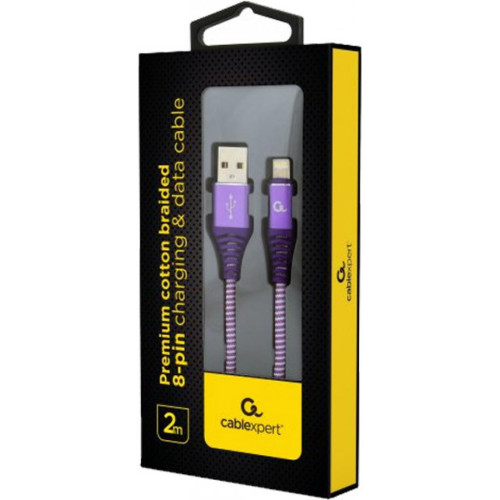 Дата кабель USB 2.0 AM to Lightning 2.0m Cablexpert (CC-USB2B-AMLM-2M-PW) – Cablexpert (вид 1)