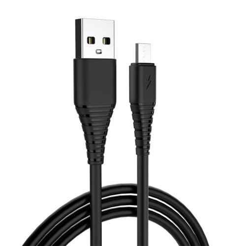 Дата кабель USB 2.0 AM to Micro 5P 1.0m black ColorWay (CW-CBUM025-BK) – ColorWay