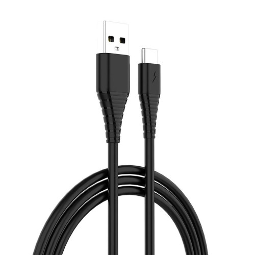 Дата кабель USB 2.0 AM to USB-C 1.0m black ColorWay (CW-CBUC026-BK) – ColorWay