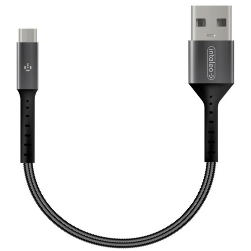 Дата кабель USB 2.0 AM to Micro 5P 0.2m Intaleo (1283126495632) – Intaleo