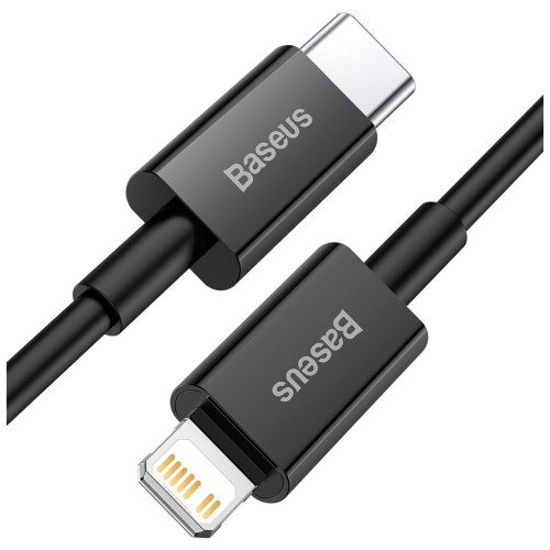 Дата кабель USB-C to Lightning 2.0m 3.0A PD Superior Series Black Baseus (CATLYS-C01) – Baseus
