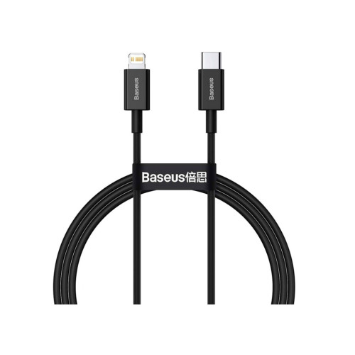 Дата кабель USB-C to Lightning 2.0m 3.0A PD Superior Series Black Baseus (CATLYS-C01) – Baseus (вид 1)