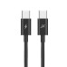 Дата кабель USB-C to USB-C 1.0m 60W CC-07B Black Grand-X (CC-07B) – Grand-X