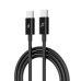Дата кабель USB-C to USB-C 1.0m 60W CC-07B Black Grand-X (CC-07B) – Grand-X (вид 1)