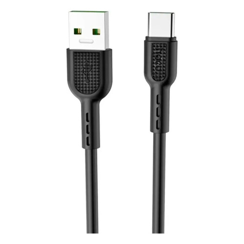 Дата кабель USB-C to USB-C 1.0m 5A Surge charging X33 black HOCO (6931474706119) – HOCO