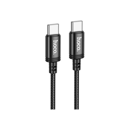 Дата кабель USB-C to USB-C 1.0m Wind 60W X89 black HOCO (6931474784384) – HOCO