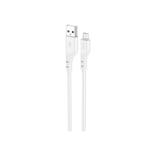 Дата кабель USB 2.0 AM to Micro 5P 1.0m Crystal color silicone X97 white HOCO (6931474799838) – HOCO