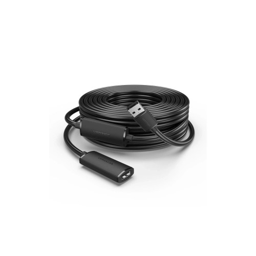 Дата кабель USB 2.0 AM/AF 30.0m Active black Vention (CBKBT) – Vention