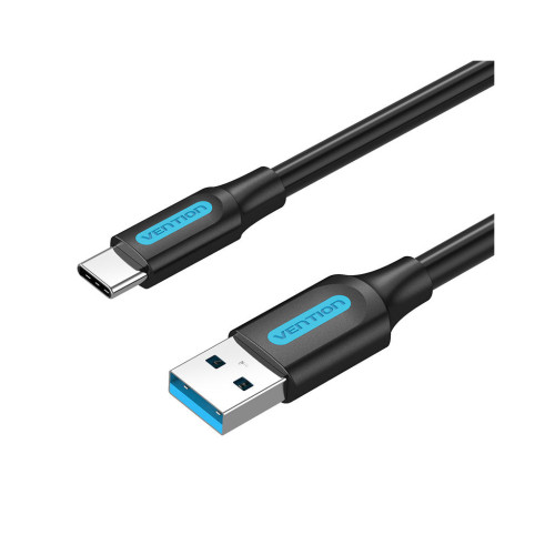 Дата кабель USB 3.0 AM to USB-C 1.5m black Vention (COZBG) – Vention