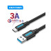 Дата кабель USB 3.0 AM to USB-C 1.5m black Vention (COZBG) – Vention (вид 2)