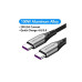 Дата кабель USB-C to USB-C 1.0m 5A aluminum gray Vention (TAEHF) – Vention
