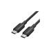 Дата кабель USB-C to USB-C 2.0m 5A aluminum black Vention (TRIBH) – Vention