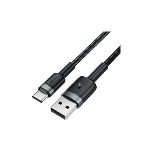 Дата кабель USB 2.0 AM to USB-C 1.2m 60W black Acefast (6974316285144) – Acefast