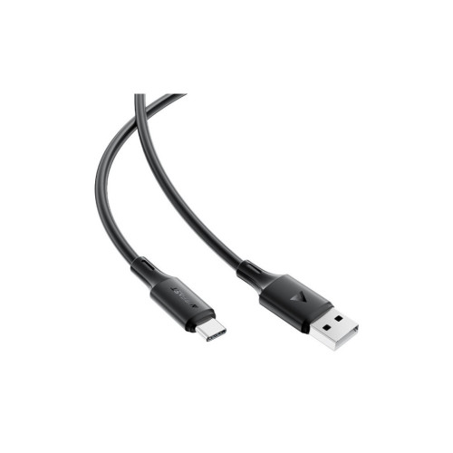 Дата кабель USB 2.0 AM to USB-C 1.2m 3A 60W silicone black Acefast (6974316284178) – Acefast (вид 2)