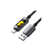 Дата кабель USB 2.0 AM to USB-C 1.2m 60W black Acefast (6974316284673) – Acefast