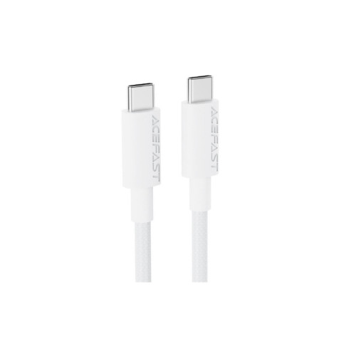 Дата кабель USB-C to USB-C 1.2m 3A white Acefast (6974316284253) – Acefast