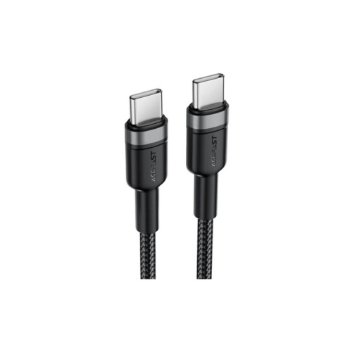 Дата кабель USB-C to USB-C 1.2m 60W black Acefast (6974316285137) – Acefast