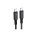 Дата кабель USB-C to USB-C 1.2m 3A 60W silicone black Acefast (6974316284161) – Acefast