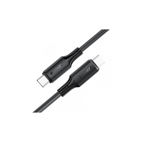 Дата кабель USB-C to USB-C 1.2m 3A 60W silicone black Acefast (6974316284161) – Acefast (вид 1)