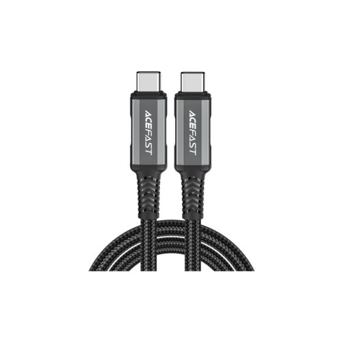 Дата кабель USB-C to USB-C 1.0m USB 4.0 240W audio/video black-grey Acefast (6974316282631) – Acefast