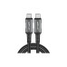 Дата кабель USB-C to USB-C 1.0m USB 4.0 240W audio/video black-grey Acefast (6974316282631) – Acefast