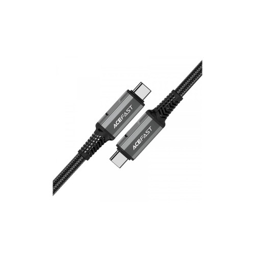Дата кабель USB-C to USB-C 1.0m USB 4.0 240W audio/video black-grey Acefast (6974316282631) – Acefast (вид 1)