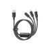 Дата кабель USB 2.0 AM to Lightning + Micro 5P + USB-C 1.2m 100W Essager (EXCMTL-JJ01-P) – Essager