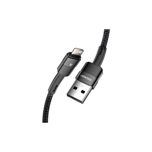 Дата кабель USB 2.0 AM to Lightning 1.0m 2.4A black Essager (EXCL-XC01) – Essager (вид 1)