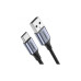 Дата кабель USB 2.0 AM to USB-C 0.25m 3A aluminum braid nickel plating black Ugreen (60124) – UGREEN