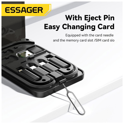 Дата кабель USB charging cable set Treasure box 0.28m Essager (ECJHZ-JH01-P) – Essager (вид 2)