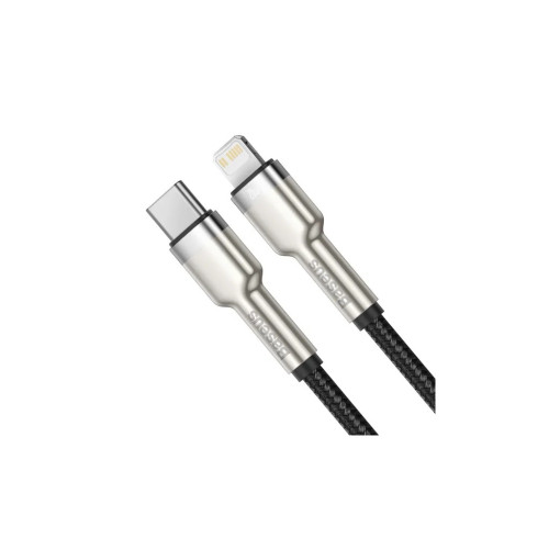 Дата кабель USB-C to Lightning 0.25m 20W Cafule Series Meta black Baseus (CATLJK-01) – Baseus (вид 1)