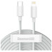 Дата кабель USB 2.0 AM to Lightning 1.5m 20W Simple WisdomKit (2PCS) white Baseus (TZCATLZJ-02) – Baseus