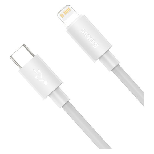 Дата кабель USB 2.0 AM to Lightning 1.5m 20W Simple WisdomKit (2PCS) white Baseus (TZCATLZJ-02) – Baseus (вид 1)