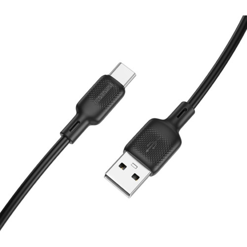 Дата кабель USB 2.0 AM to USB-C 3.0m silicone BX113 black BOROFONE (6941991115554) – BOROFONE (вид 1)