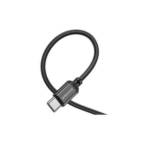 Дата кабель USB-C to USB-C 60W BX87 black BOROFONE (6974443389067) – BOROFONE (вид 1)