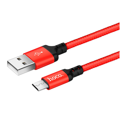 Дата кабель USB 2.0 AM to Micro 5P 1.0m X14 red HOCO (6957531062851) – HOCO (вид 2)