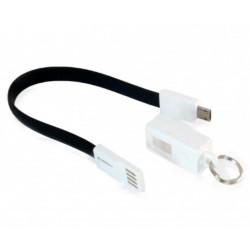 Дата кабель USB 2.0 AM to Micro 5P 0.18m black Extradigital (KBU1786)