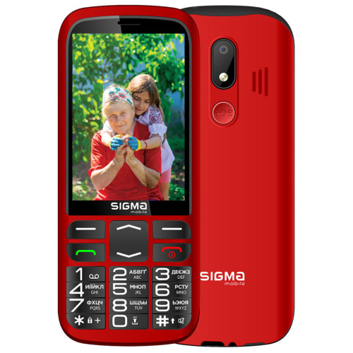 Мобільний телефон Sigma Comfort 50 Optima Type-C Red (4827798122327) – Sigma
