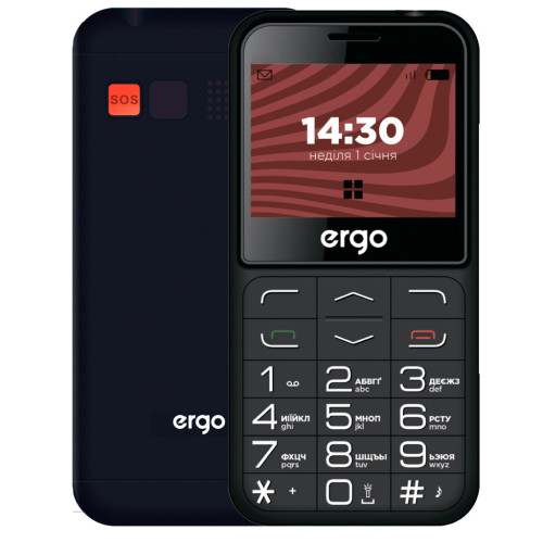 Мобильный телефон Ergo R231 Black – Ergo