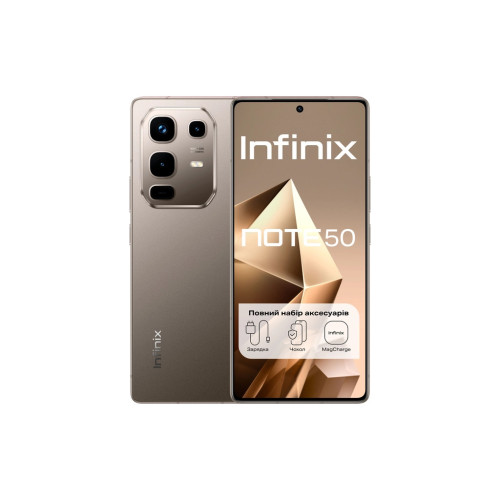 Мобільний телефон Infinix Note 50 8/256Gb Titanium Grey (4894947066382) – Infinix