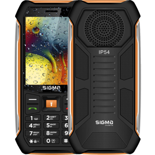 Мобільний телефон Sigma X-style 323 RAIN Black-Orange (4827798885727) – Sigma