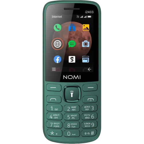 Мобильный телефон Nomi i2403 Dark Green – Nomi