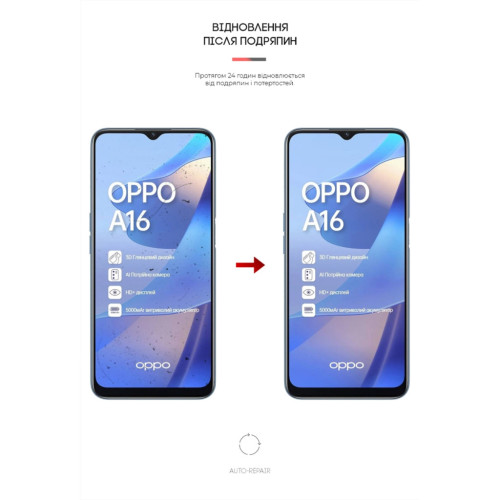 Плівка захисна Armorstandart Matte OPPO A16 (ARM61141) – Armorstandart (вид 2)