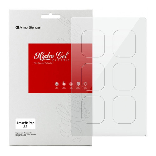 Пленка защитная Armorstandart Amazfit Pop 3S 6 шт. (ARM72009) – Armorstandart