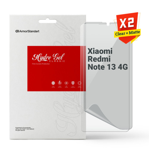 Плівка захисна Armorstandart Kit Clear + Matte Xiaomi Redmi Note 13 4G (ARM80709) – Armorstandart