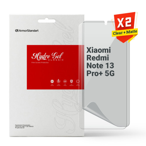 Плівка захисна Armorstandart Kit Clear + Matte Xiaomi Redmi Note 13 Pro+ 5G (ARM80710) – Armorstandart